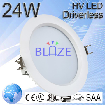 SAA CE ETL dimmable led downlight bulb 24W no driver